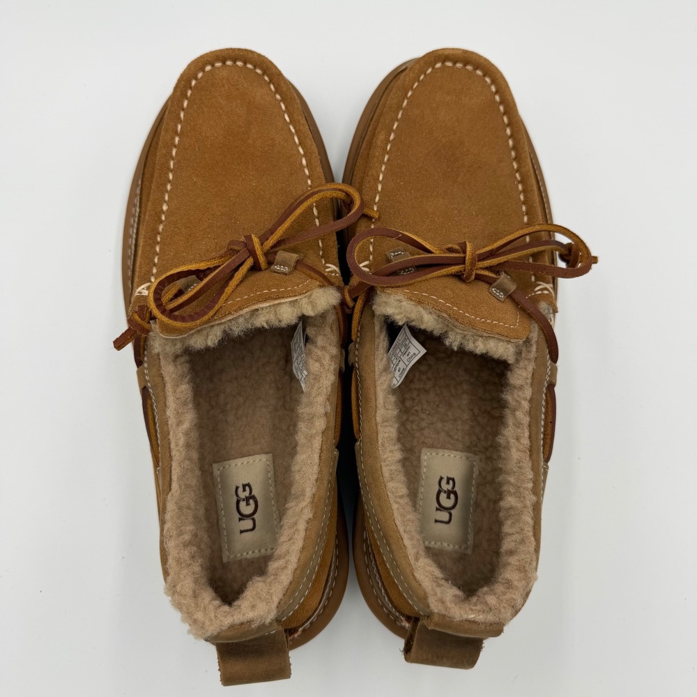 UGG Dex Slip-On Moccasin Slippers Men's Size 8 Water Resistant Suede 1106811 New